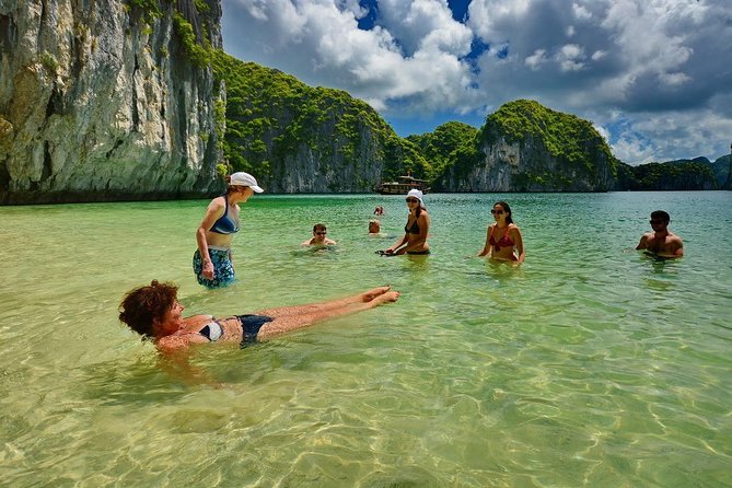1 Day Boat Tour: HaLong Bay, Lan Ha Bay, Natural Beach and Full Moon Party - The floating village on the ride back