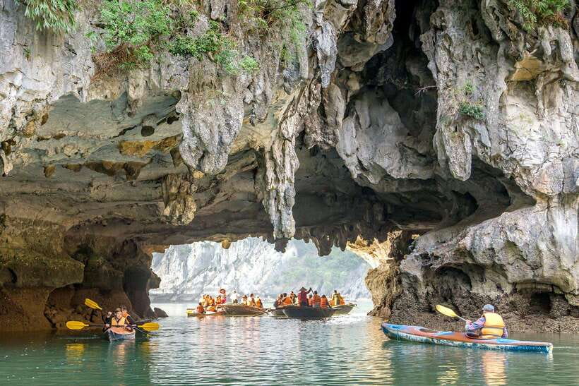 1-Day Tour Explore Unesco-recognized Ha Long Bay on Cruise - Sunset on the way back