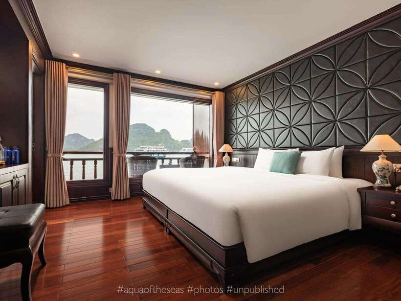 2-Day: Halong Lan Ha Bay 5 Stars Cruises w/Balcony & Bathtub - A cabin, meals, and what the price covers
