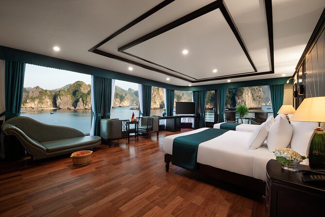 2-Day Luxury Halong Bay Aspira Cruise from Hanoi - The cabin: balcony, bathtub, and a little variation
