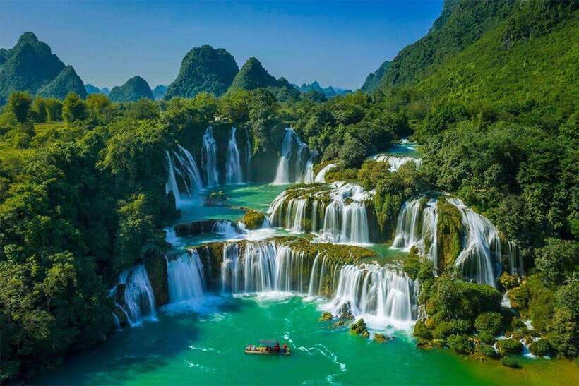 2-Night 1-Day Explore Ban Gioc Waterfall - Nguom Ngao Cave - Ban Gioc Waterfall on the border