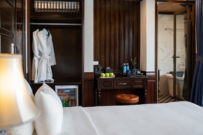 All-Inclusive 2 Day/1 Night Halong Luxury Cruise, Meals, Cave, Kayaking,Swimming - Day one: caves, beach, and limestone views