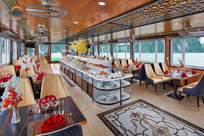 Cozy Bay Halong 5-Star Day Cruise, Buffet, Cave, Kayak, Swimming - A packed day on Ha Long Bay