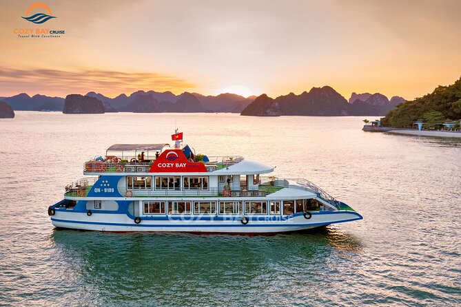 Cozy Bay Halong 5-Star Day Cruise, Buffet, Cave, Kayak, Swimming - Walking through Sung Sot Cave