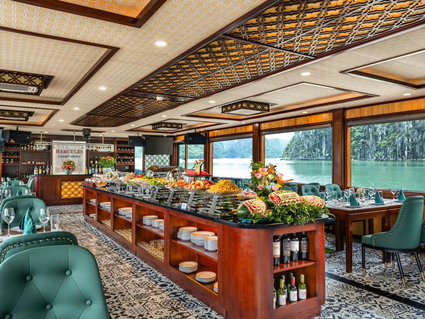 From Hanoi: Ha Long Bay 5-star Day Cruise with Buffet Lunch - A long ride from Hanoi, made easier by the limousine bus