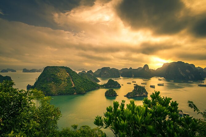 Ha Long Bay Cruise Day Tour-Cave, Kayaking,Ti top island & Lunch - From Old Quarter pickup to Tuan Chau Marina