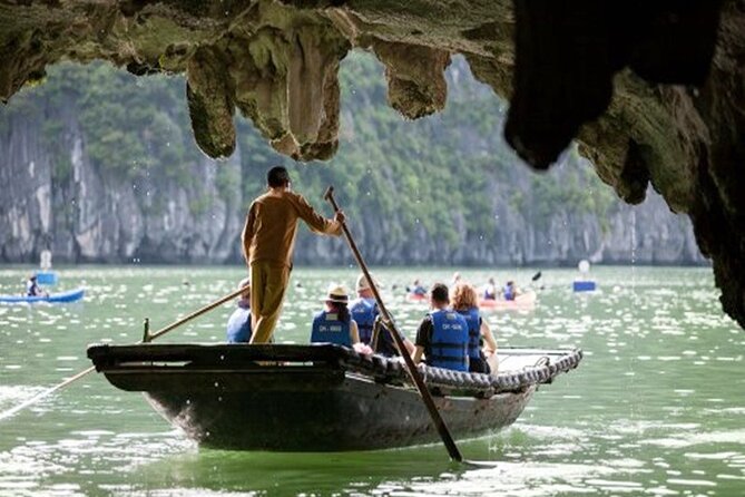 Halong Bay Day Tour 6Hour Deluxe Cruise Limousine Bus Small Group - Sung Sot Cave: the biggest cave stop
