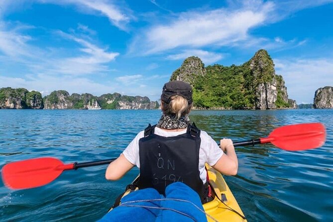 Halong Bay Day Tour: Visit Cave Island Kayaking Swimming Lunch - Hang Luon: paddle, ride, or take a break