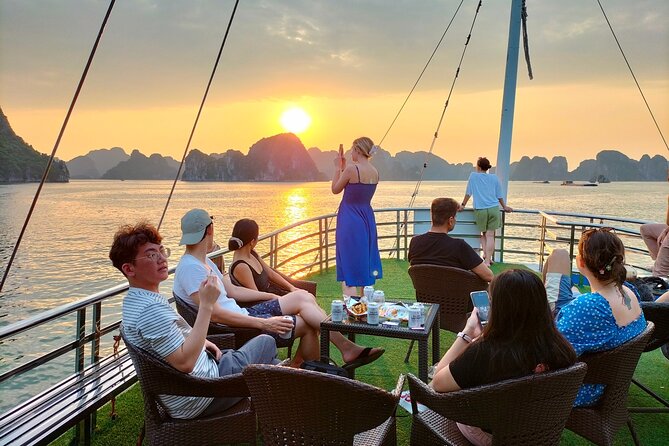 Halong Bay Day Tour: Visit Cave Island Kayaking Swimming Lunch - Lunch and the first cruise through Ha Long Bay