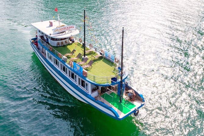 Halong Bay Day Tour With Titop Island, Cave, Kayak & Lunch - Sunset snack and the ride back
