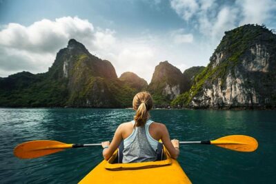 Halong Bay Full Day with Kayaking, Hiking viewpoint, Cave – Deluxe To Luxury