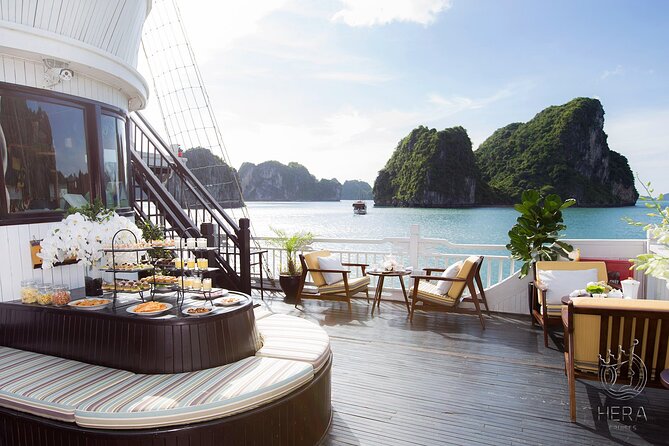 Halong Bay - Hera Cruise - All Inclusive Multi Days Tour - Day one: lunch, caves, and Ti Top Island