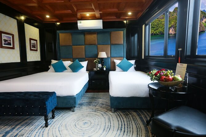 Halong Milalux 5 Star Cruise 2d1n,All inclusive,transfer - Sunset, dinner, and a night aboard