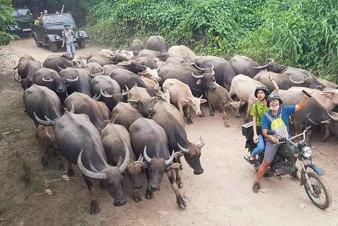 Hanoi Countryside Motorbike Tour: Red River Culture & Daily Life - Leaving Hanoi on the back of a Minsk