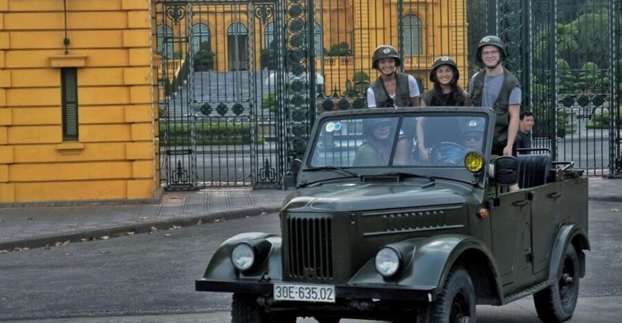 Hanoi Food, Culture, Sightseeing & Fun By Vietnam Army Jeep - Starting at the cafe, then heading into everyday Hanoi