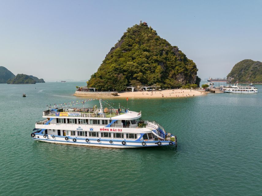 Hanoi: Halong Bay Day Trip with Titop Island, Cave, & Kayak - Ti Top Island: climb, beach or both