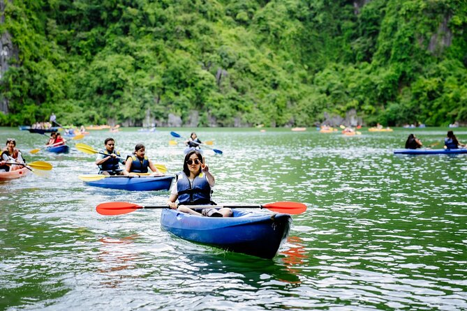 Hanoi: Halong Bay Luxury Option – Titop, Surprise Cave, Kayak - A full day out to Halong Bay