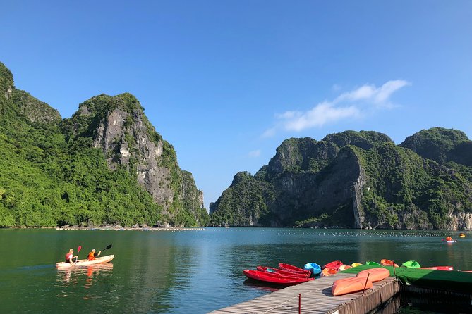 Hanoi: Halong Bay Luxury Option – Titop, Surprise Cave, Kayak - Lunch aboard and the first views