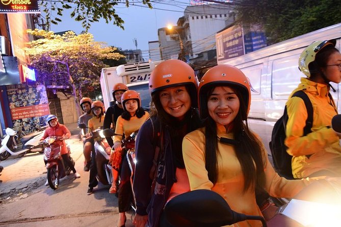 Hanoi Motorbike Tours Led By Women: Hanoi By Night Foodie Motorbike Tours - Bún chả near Long Biên Bridge