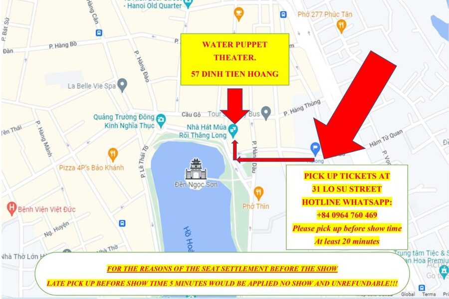 Hanoi: Water Puppet Show Tickets - Ticket collection takes planning