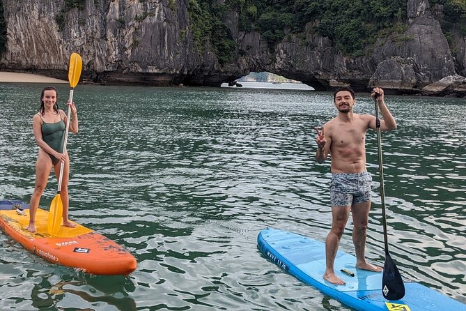 Lan Ha Bay day tour from Cat Ba, Hanoi - Serenity Boutique Cruise - Dark and Bright Cave is the day’s best paddle