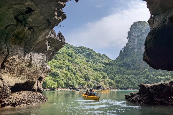 Lan Ha Bay Day Tour from Hanoi & Cat Ba Town - Serenity Boutique - Limestone islands and emerald water