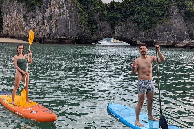 Lan Ha Bay Day Tour from Hanoi & Cat Ba Town - Serenity Boutique - Kayaking at Dark and Bright Cave