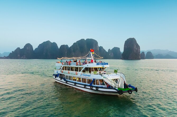 LUXURY Halong Bay Cruise 5 Stars Full Day Tour with Buffet Lunch - From Hanoi to Tuan Chau Harbor