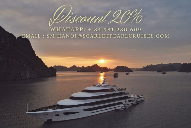 [OFFICIAL]Scarlet Pearl Cruises 5++stars &CATAMARAN ULTRA LUXURY - Kayaking through Sang Cave