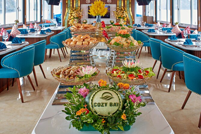 Sea Lion Luxury 5-Star Halong Day Cruise,Buffet Lunch,Shuttle Bus - Surprise Cave: a dramatic first stop