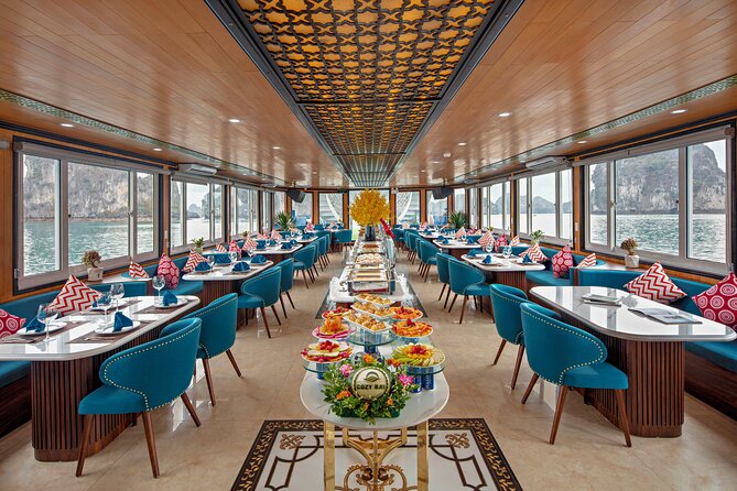 Sea Lion Luxury 5-Star Halong Day Cruise,Buffet Lunch,Shuttle Bus - Buffet lunch aboard the cruise
