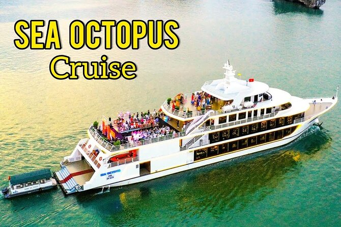 Sea Octopus Cruise | First 5 Star Vessel | 7h Explore Halong Bay - Luon Cave: choose a kayak or bamboo boat